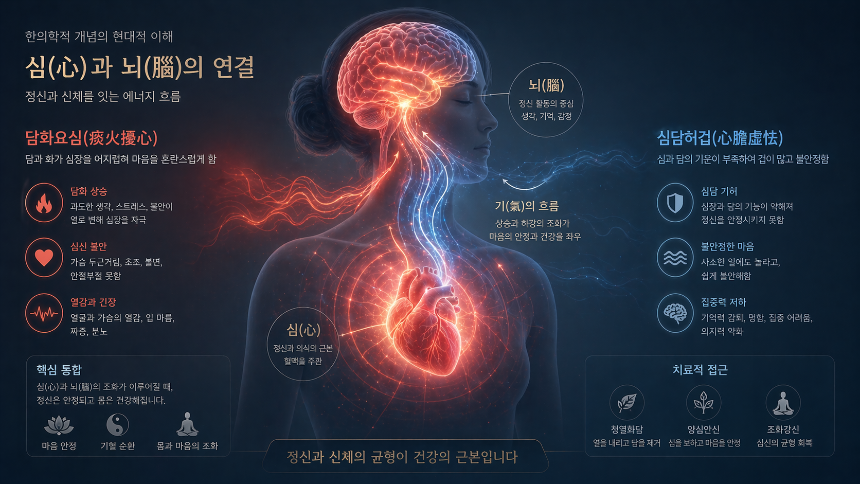 공황장애 호흡과 담화요심 심담허겁 병리 이미지