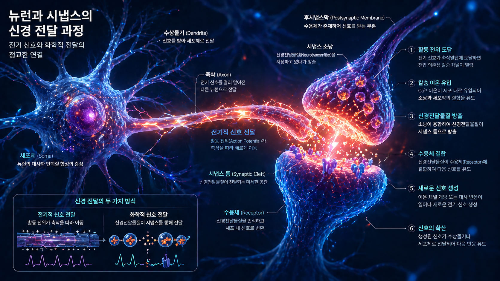 공황장애 신경계 신경전달 활성 증가 이미지