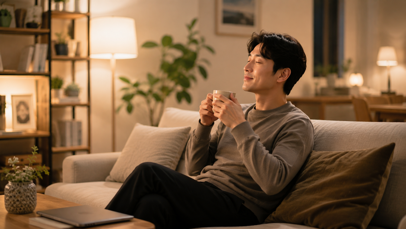 불면증 치료 접근과 스트레스 반응 변화를 표현한 이미지