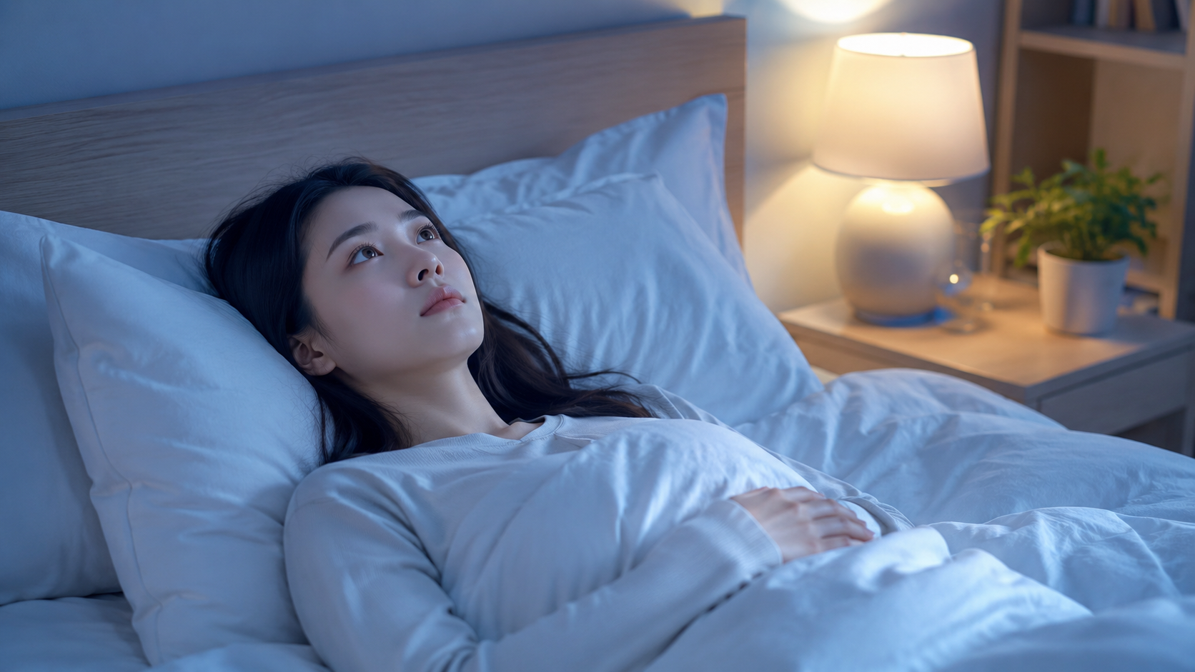 불면증 자율신경 변화로 잠들기 어려운 모습