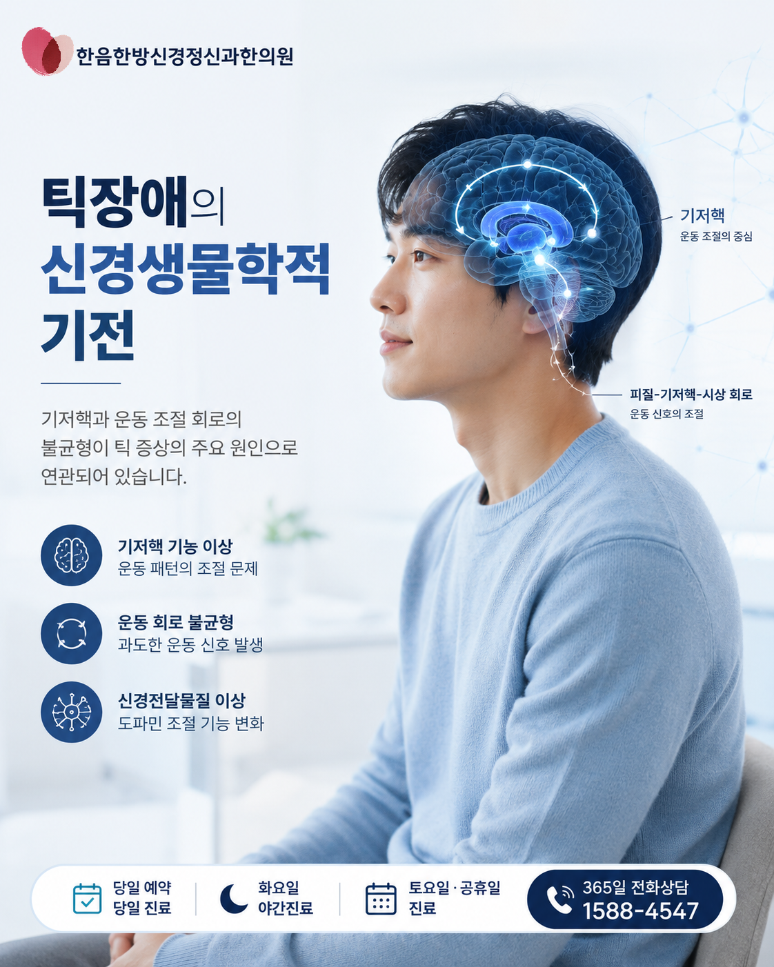 틱장애 신경기전과 기저핵 운동 조절 회로