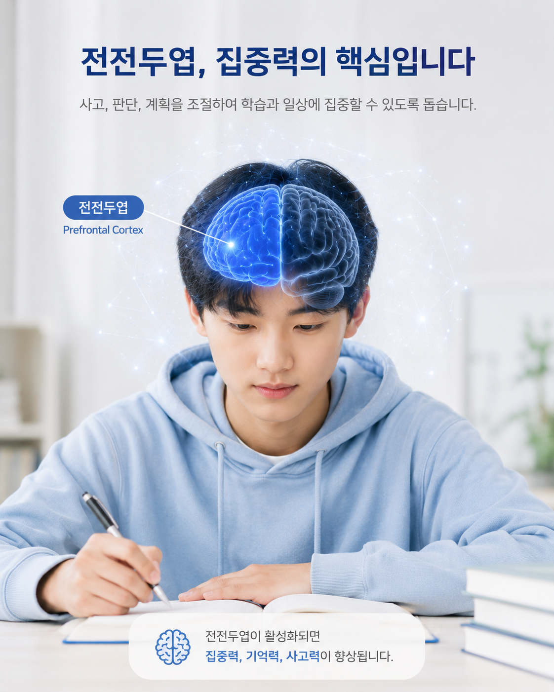 틱장애 뇌기능과 전전두엽의 행동 억제 기능을 표현한 한국인 청소년 이미지
