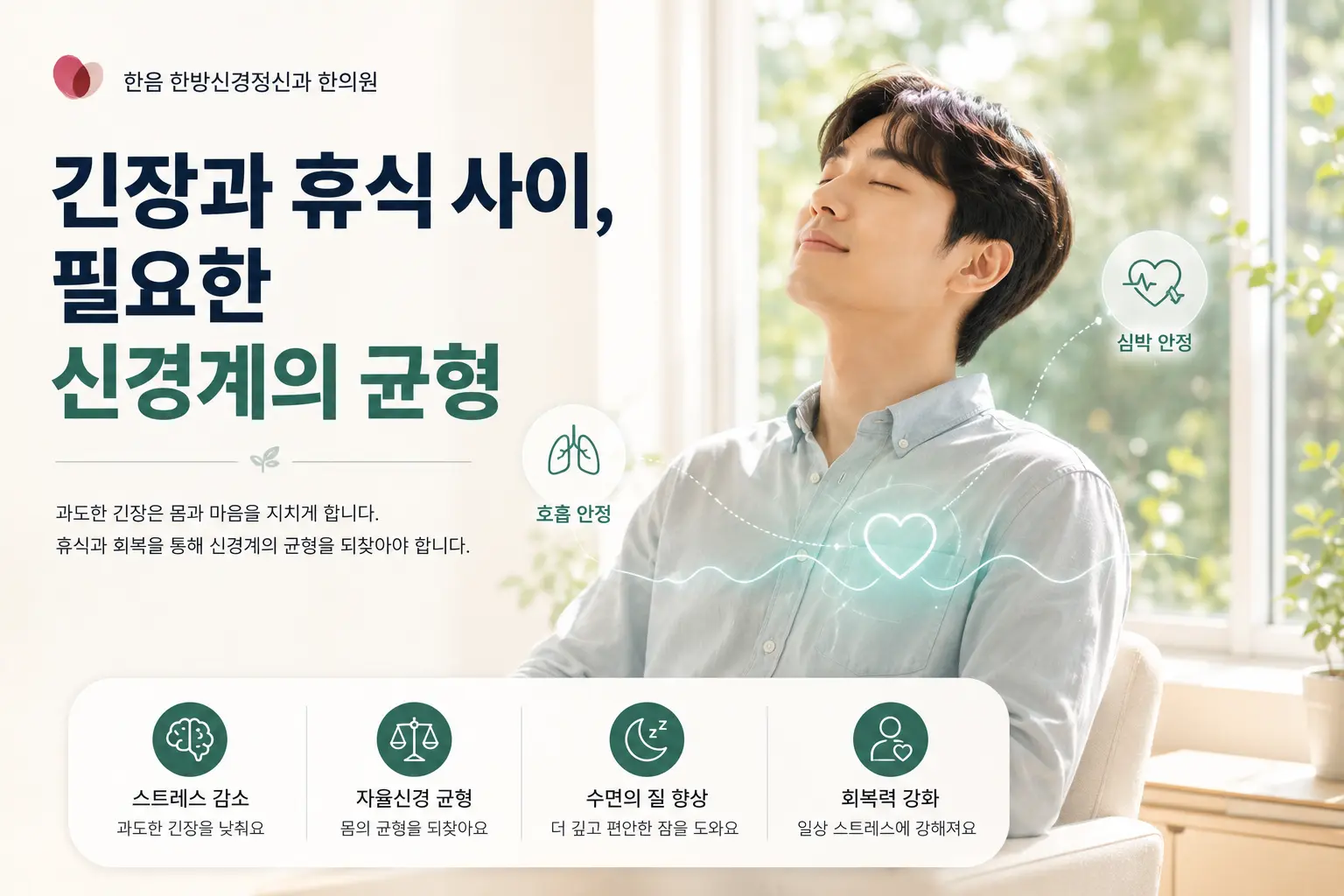 ADHD와 스트레스 및 자율신경계 균형을 표현한 한국인 성인 이미지