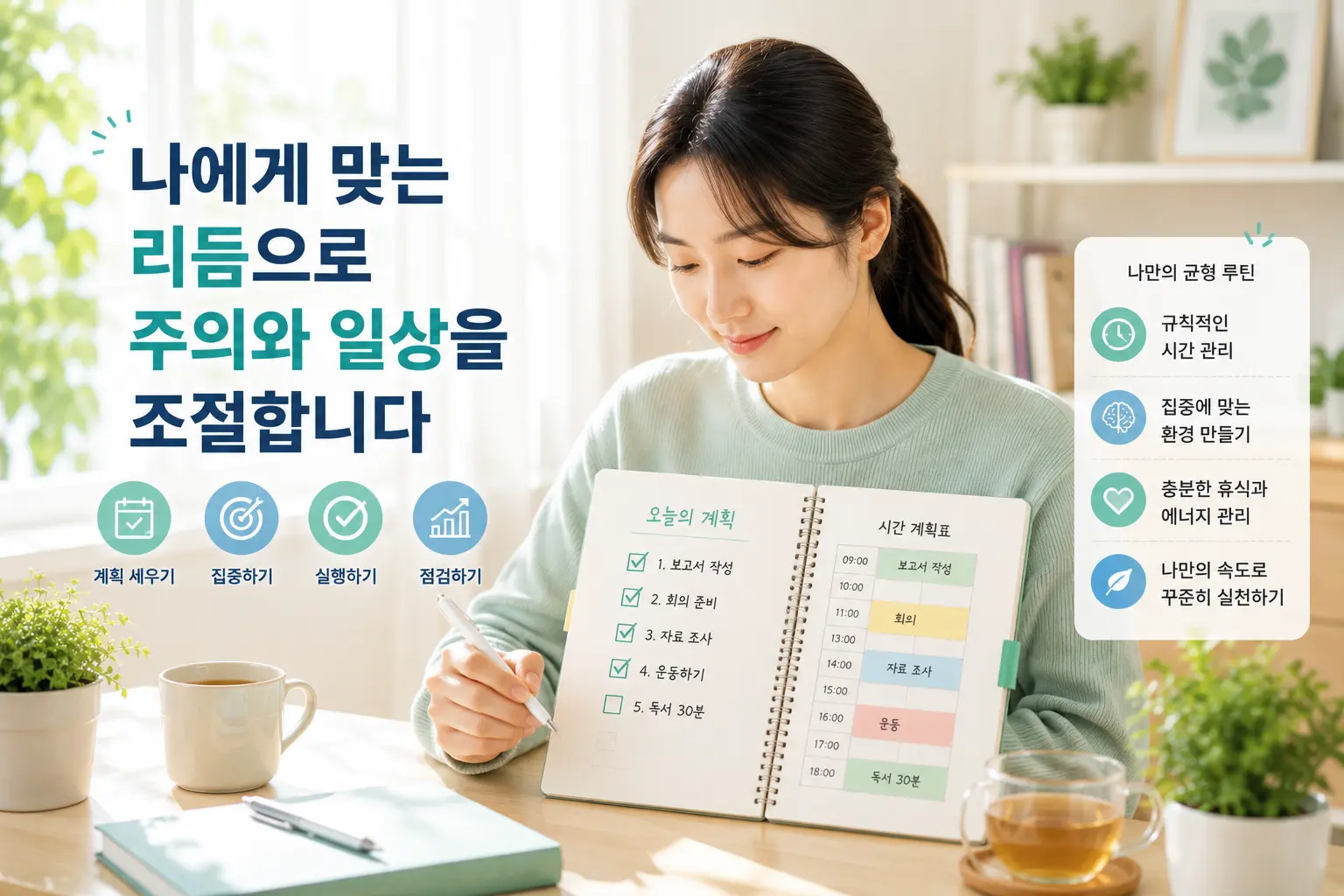 ADHD 실행기능과 일상 리듬을 관리하는 한국인 성인