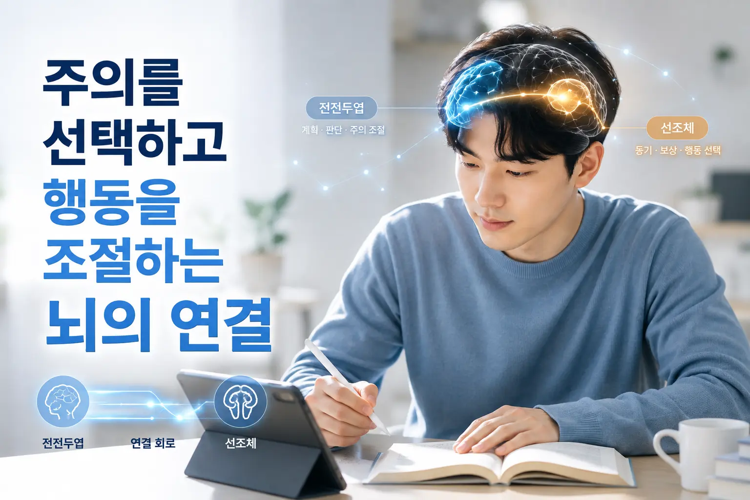 ADHD 신경기전과 전두 선조체 회로의 주의 조절 기능을 표현한 한국인 모델