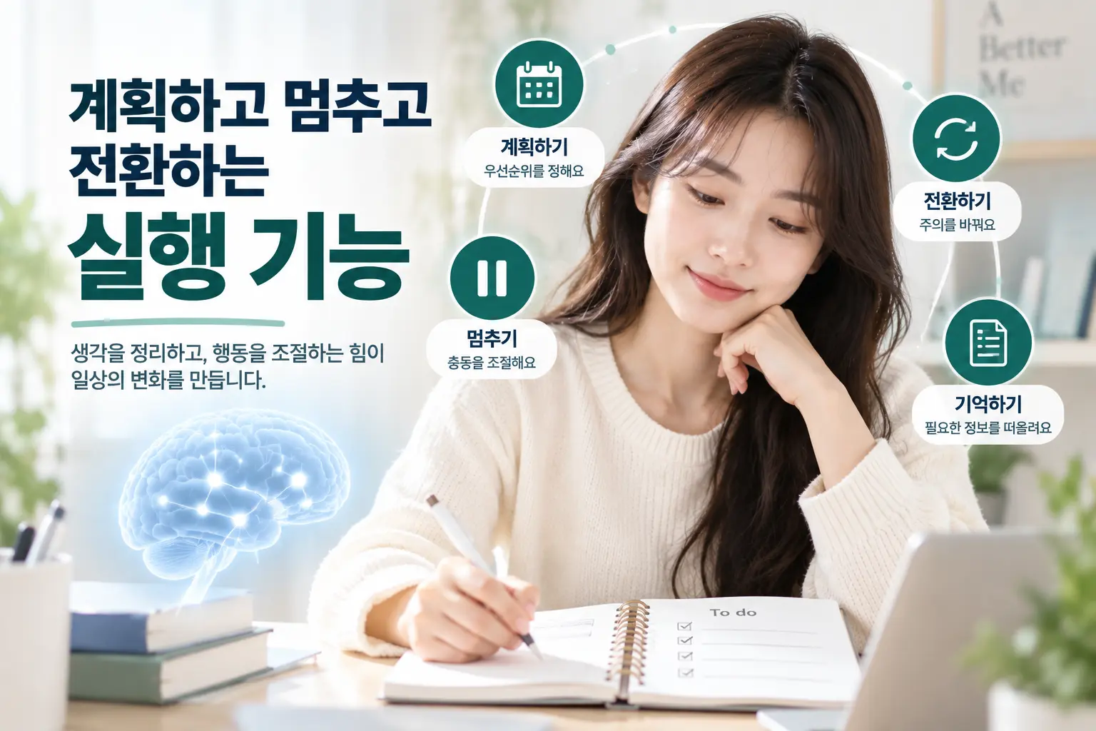ADHD 실행 기능의 계획 능력과 행동 억제를 표현한 한국인 성인