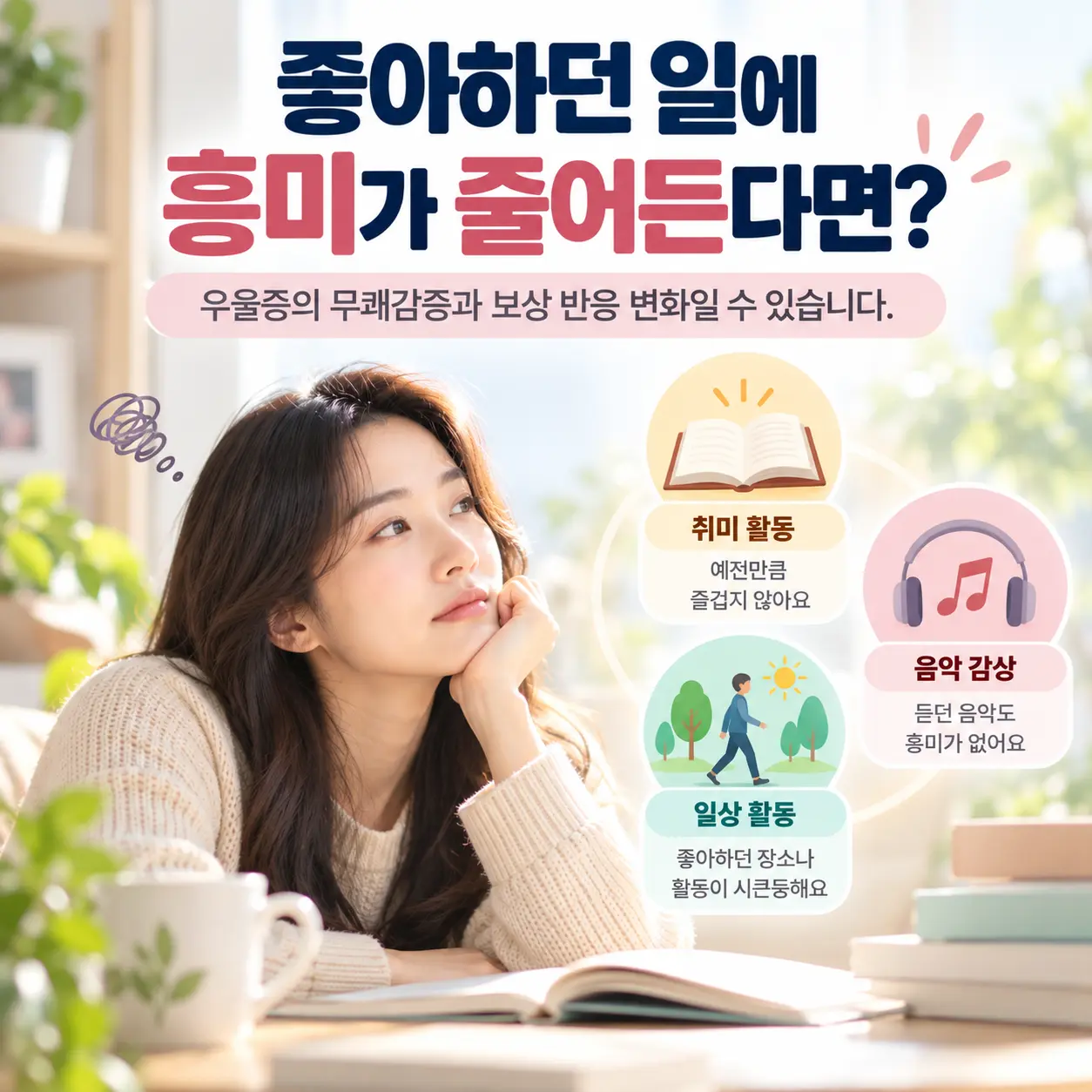 우울증 도파민 보상 반응 변화로 나타날 수 있는 무쾌감증과 흥미 감소