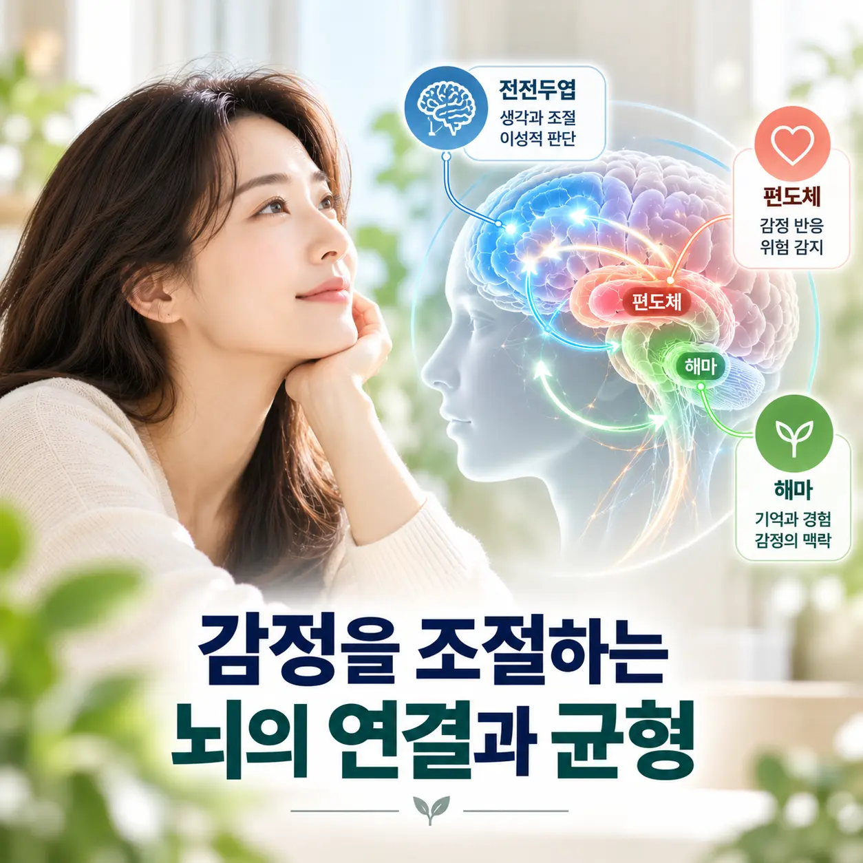 우울증의 전전두엽 편도체 해마 감정 조절 회로와 자율신경 관계